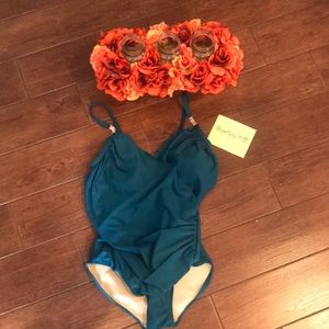 Newport News glam one piece swimsuit 16W